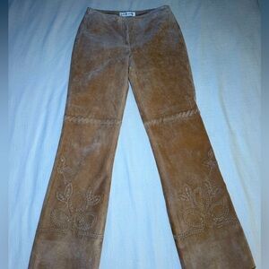 100% Vintage Suede/Leather pants